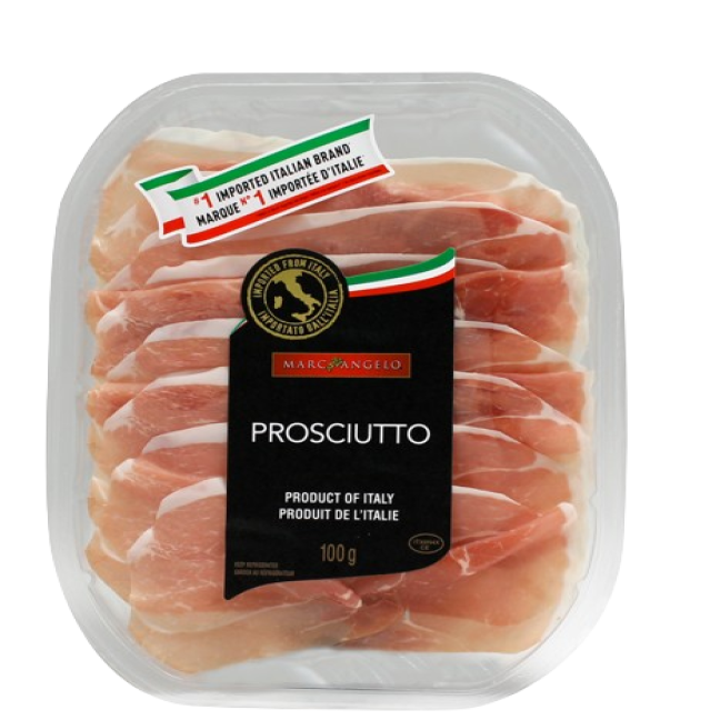Sliced prosciutto