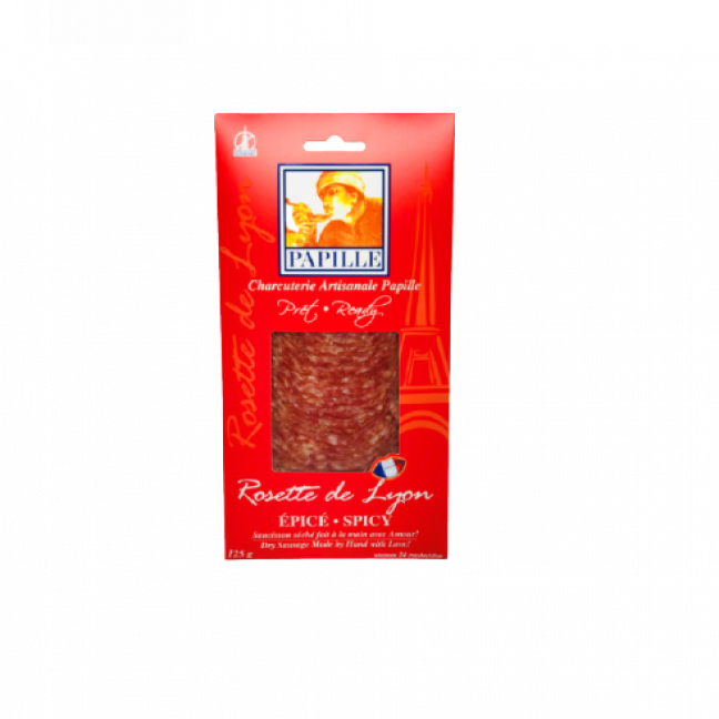 Sliced spicy rosette de Lyon