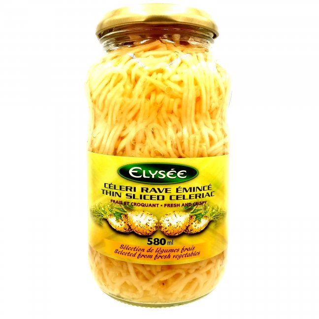 Thin sliced celeriac