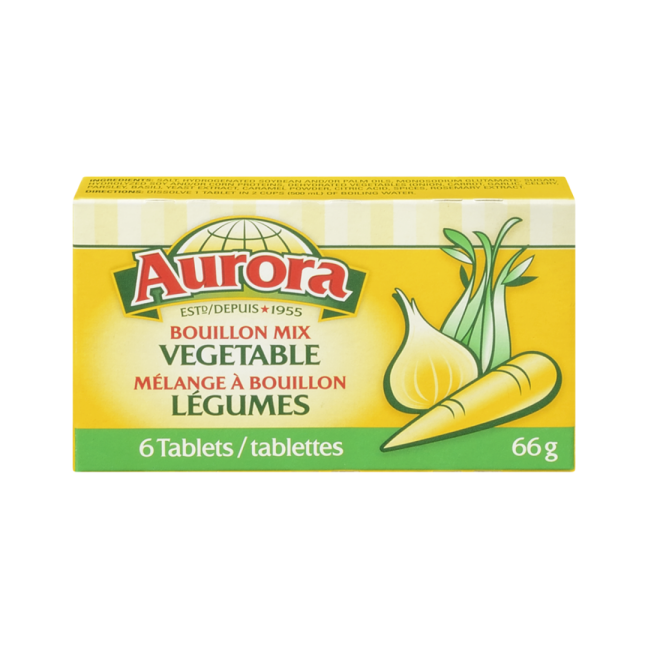 Cubed vegetable bouillon mix