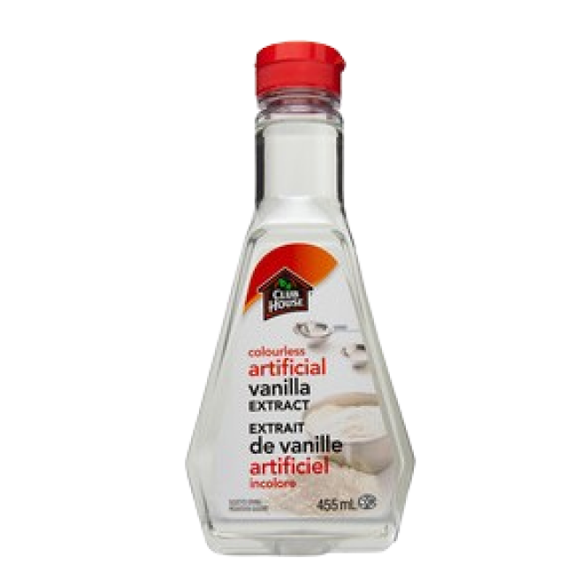 Colourless artificial vanilla extract