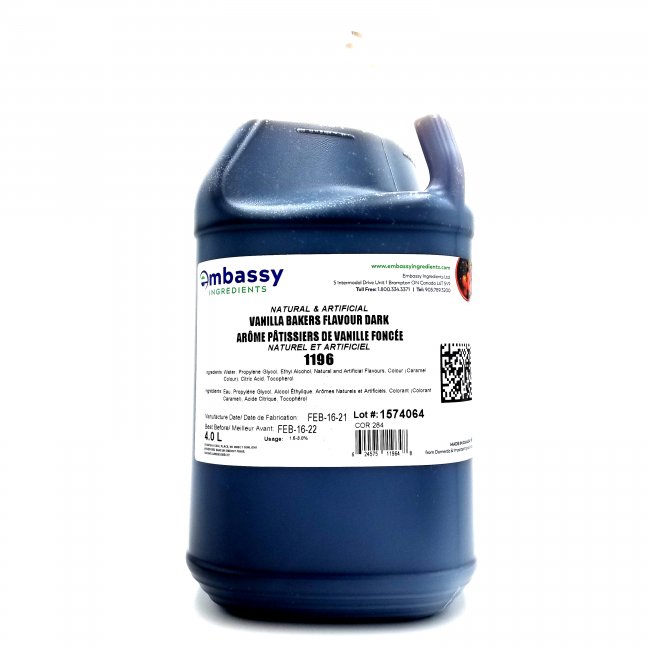 Natural and artificial dark vanilla aroma