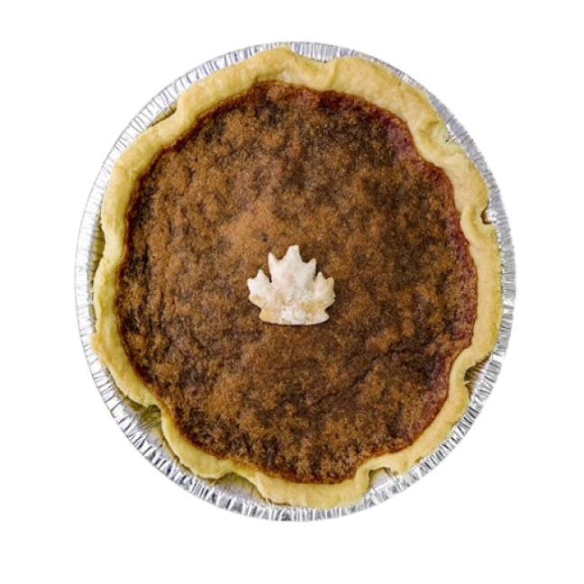 Pure maple syrup pie 9in