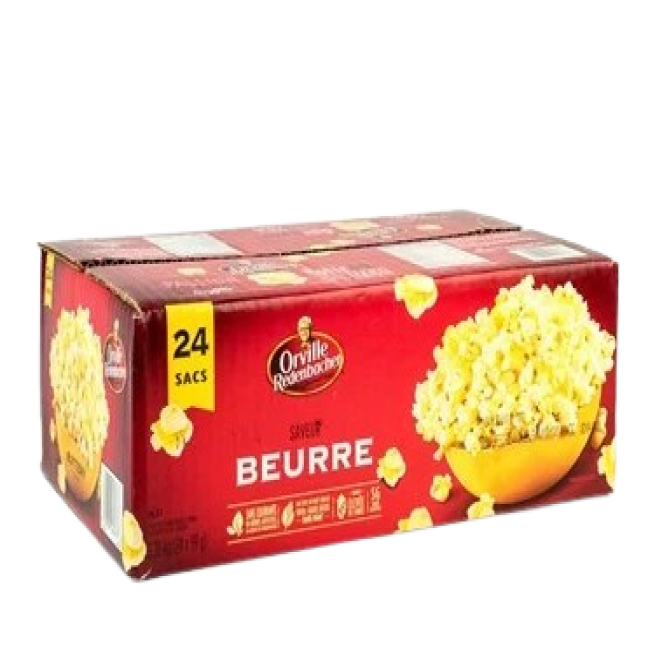 Butter flavored popcorn