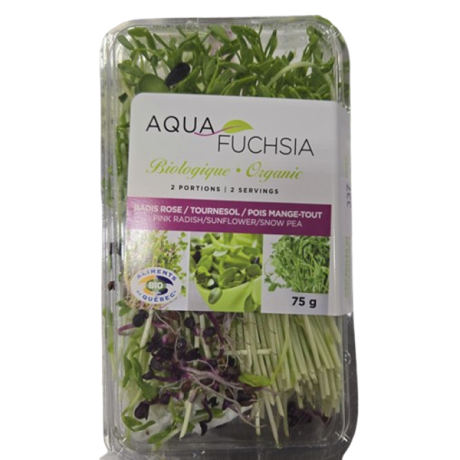 Pink radish/sunflower