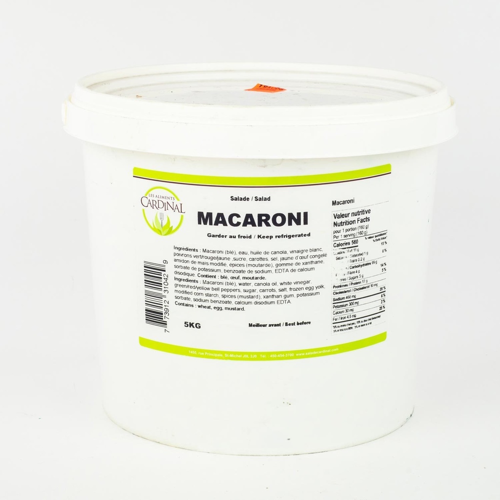 Salade de macaroni 5 kg