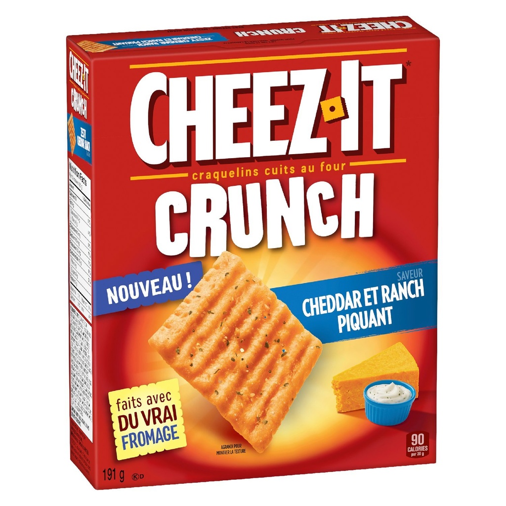 Craquelins Cheez-it cheddar et ranch piquant 200 g