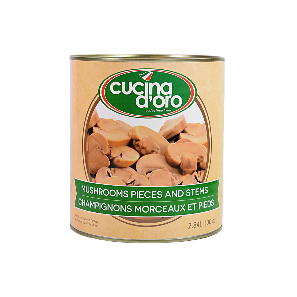Champignons morceaux et pieds 2,84 L