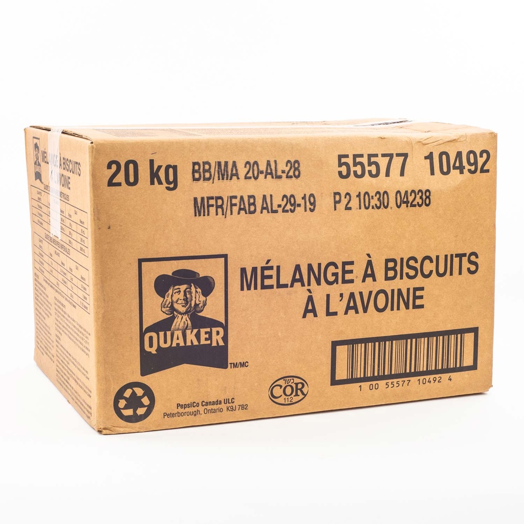 Mélange à biscuit à l'avoine 20 kg