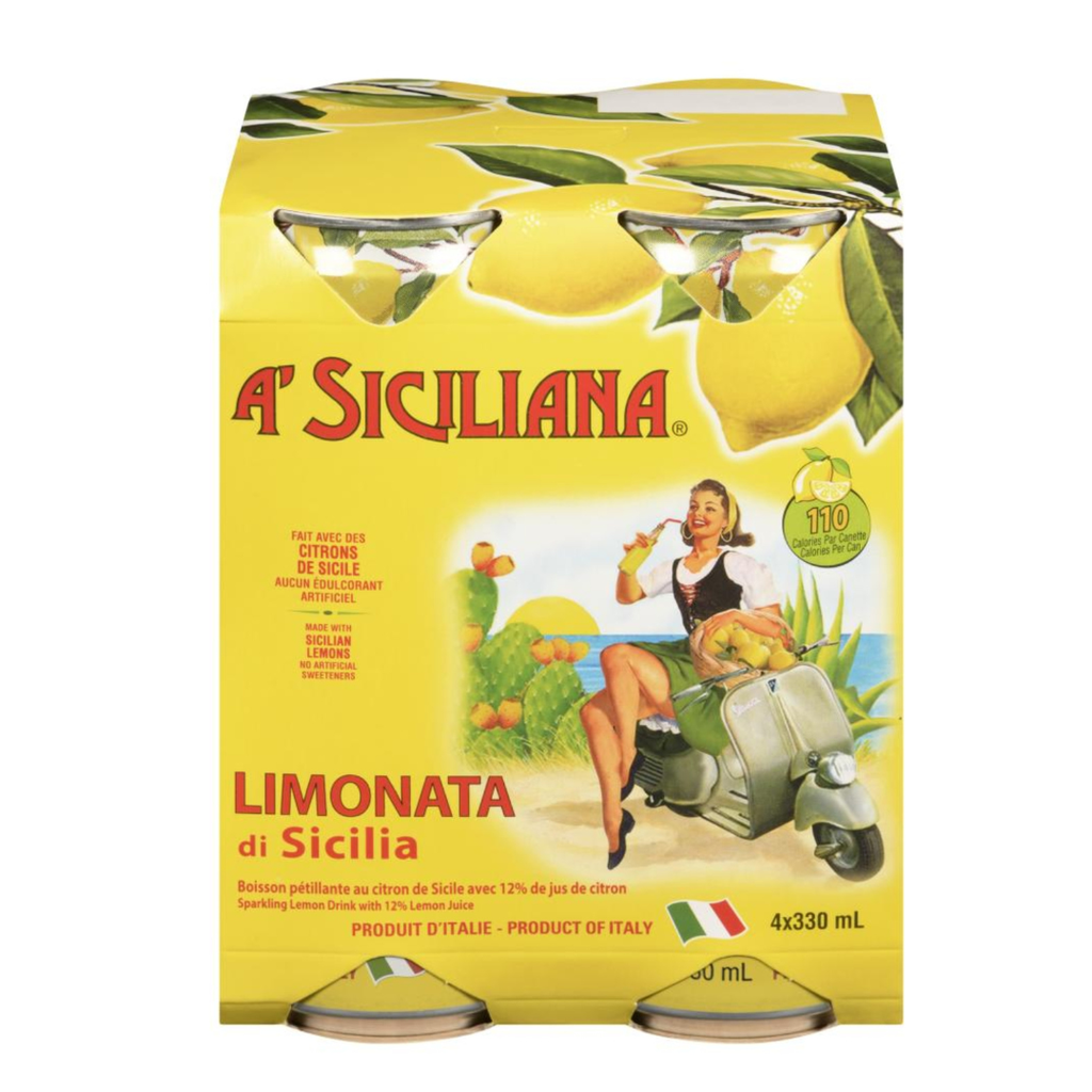 Boisson pétillante citron 4 x 330 ml