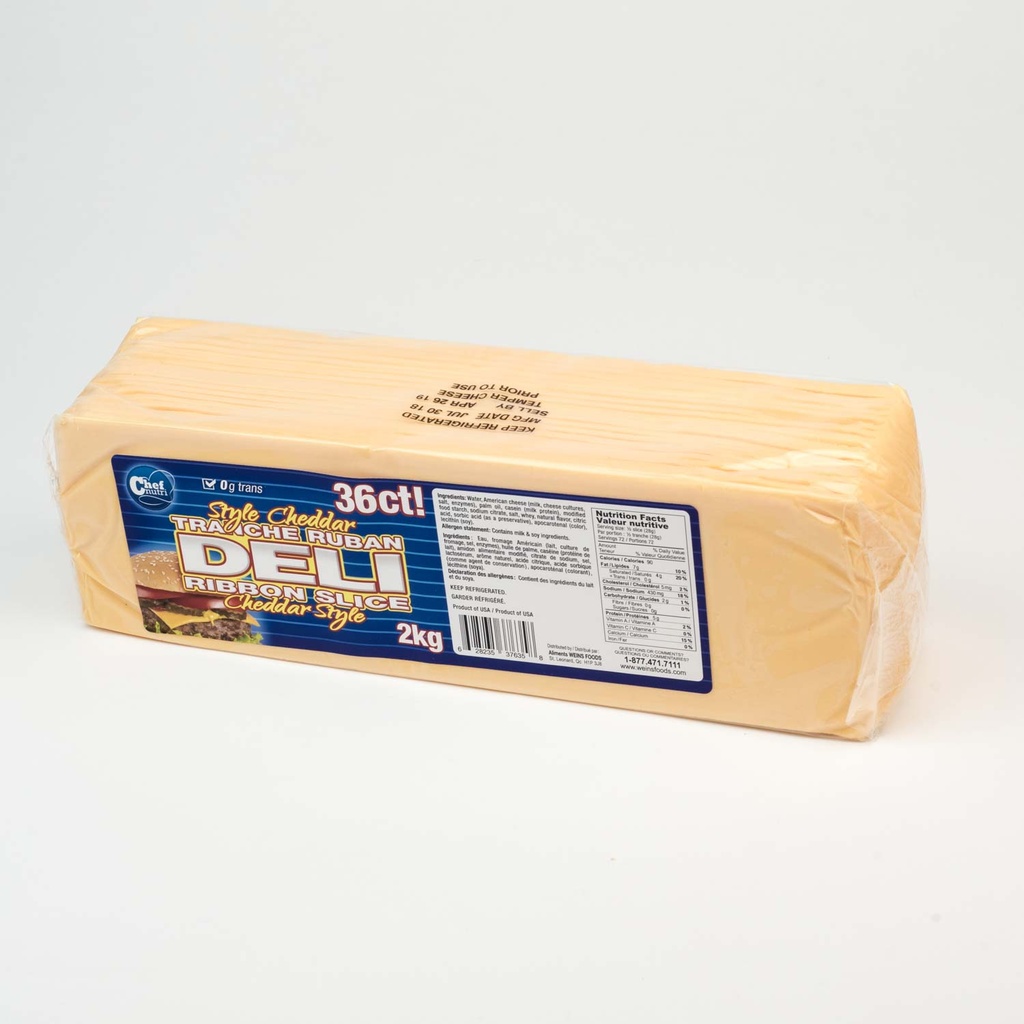Tranché ruban style cheddar 2 kg