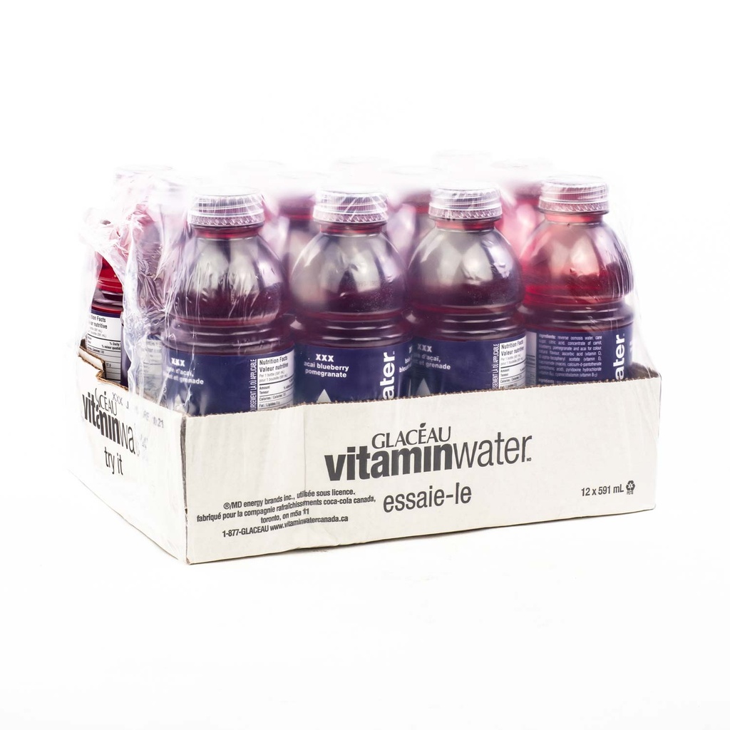 Acai Blueberry Pomegranate Vitamin Water 591 ml x12
