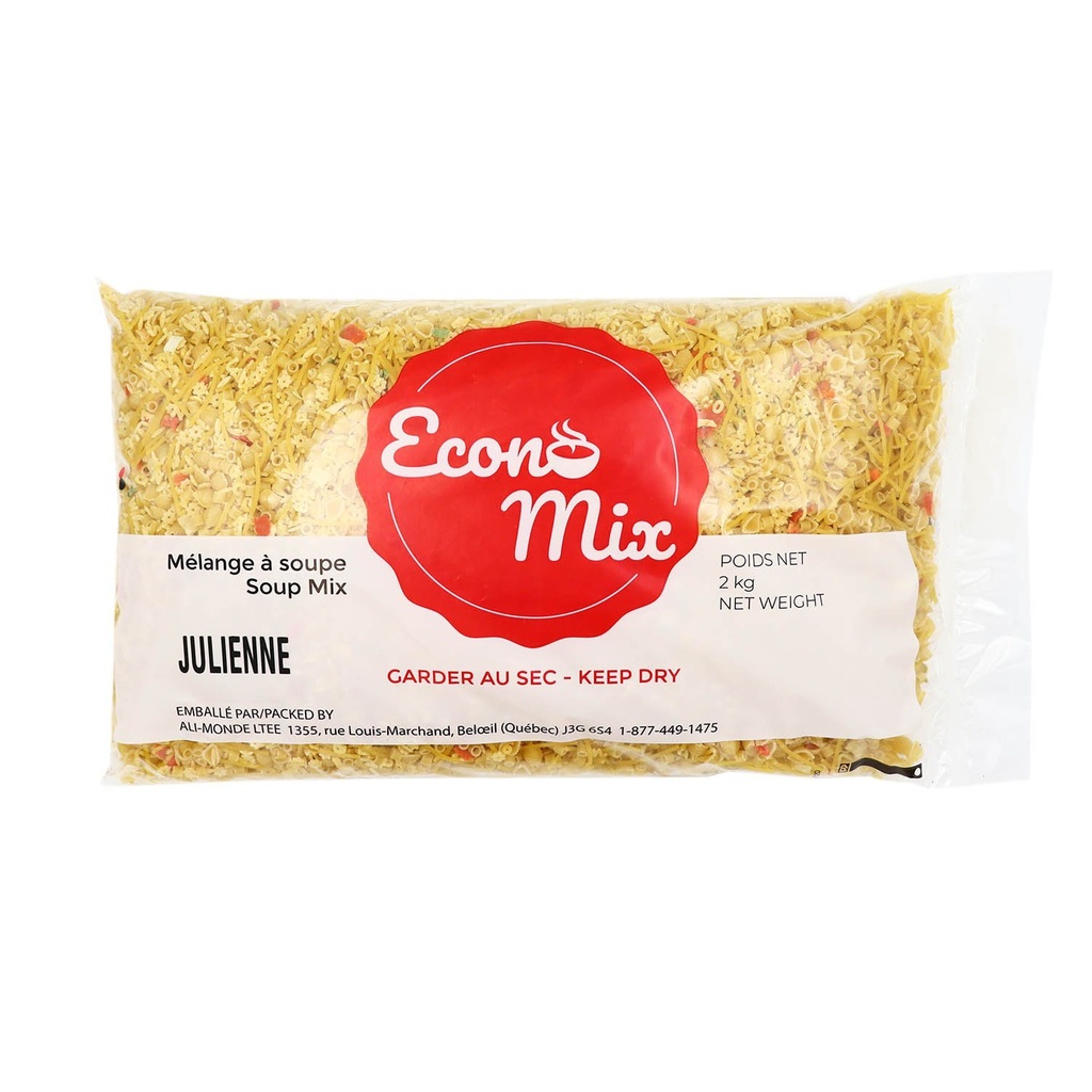Mélange de soupe de légumes en julienne 2 kg