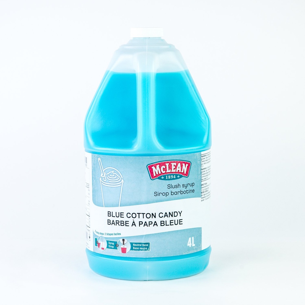 Sirop barbotine barbe à papa bleue 4 L
