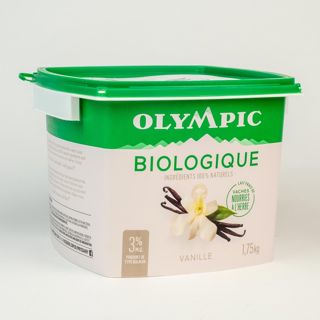 Organic Vanilla Yogurt 1.75 kg