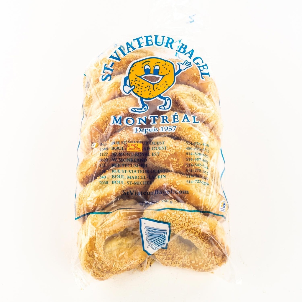 Sesame Bagels x12