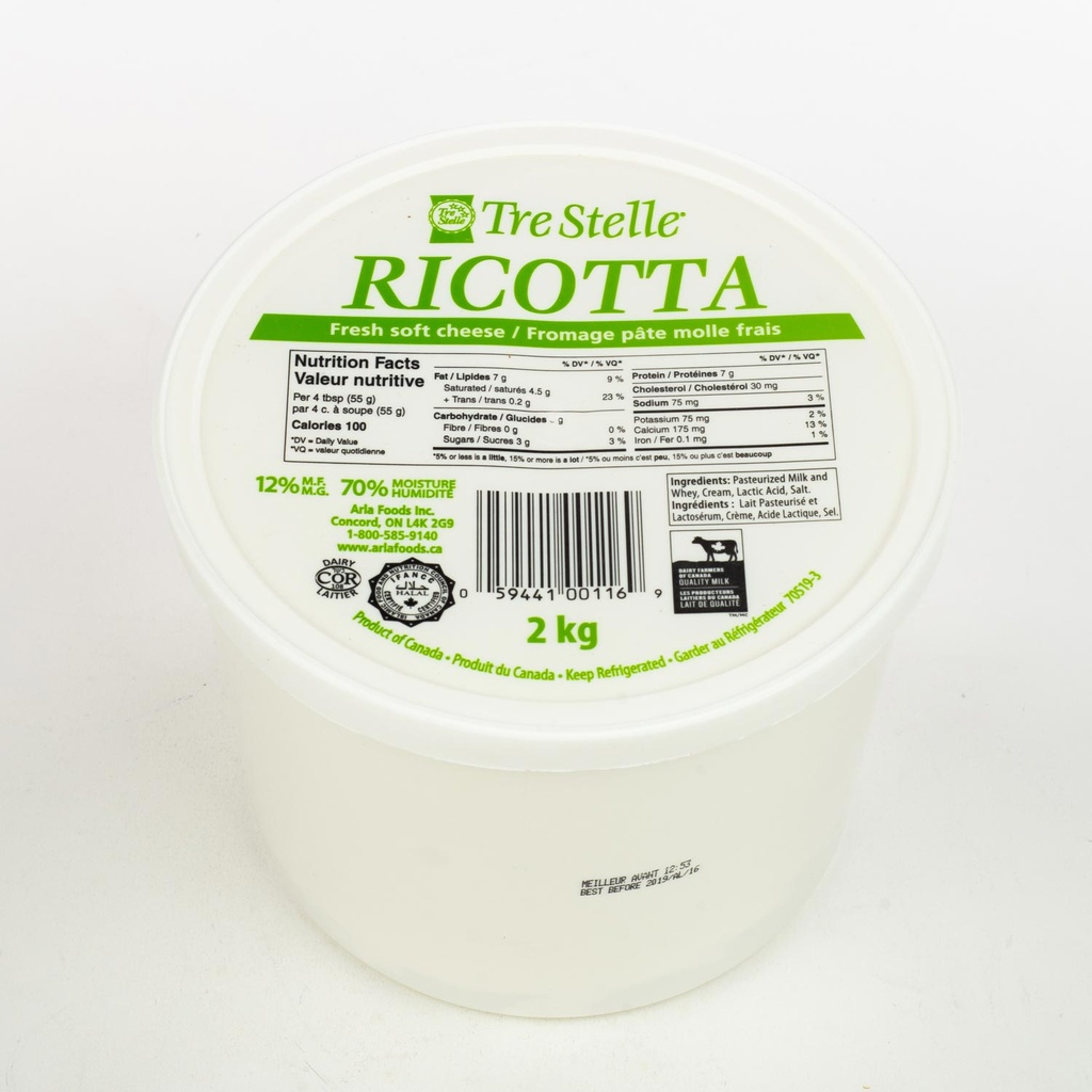 Ricotta 12% 2 kg