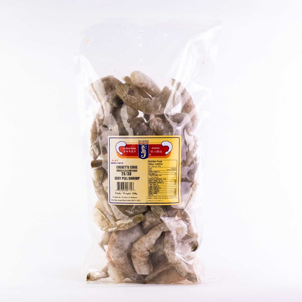 Easy to Peel Raw Shrimp 26/30 2lb