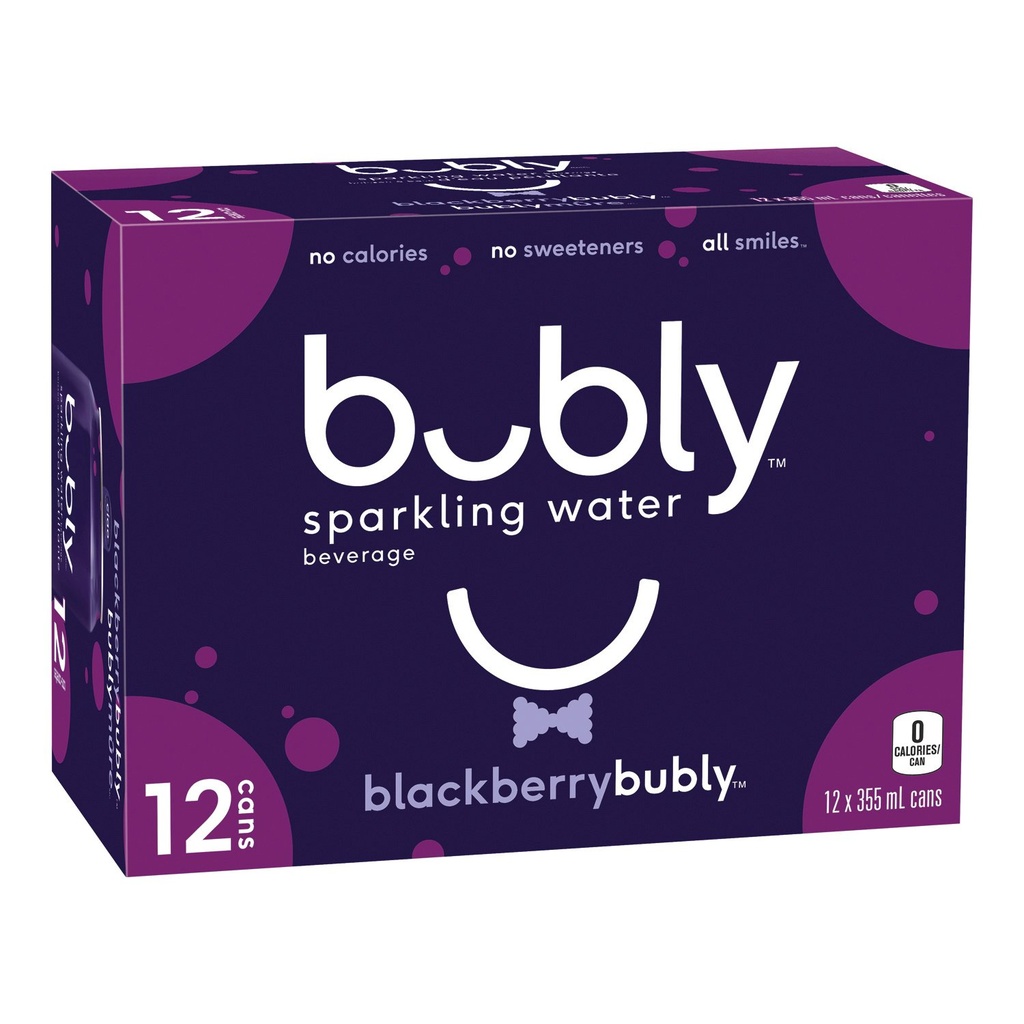 Blackberry Sparkling Water 355 ml x12
