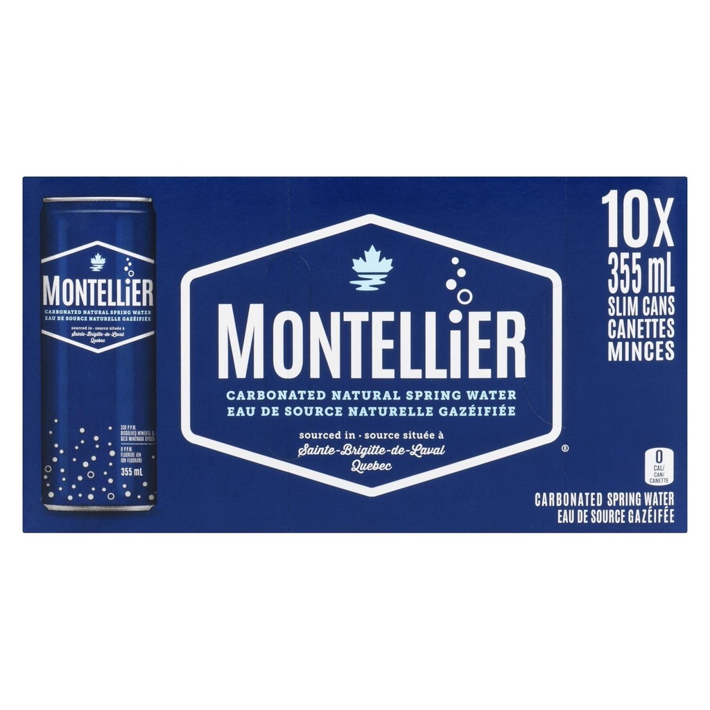 Eau minérale gazéifiée 355 ml x10