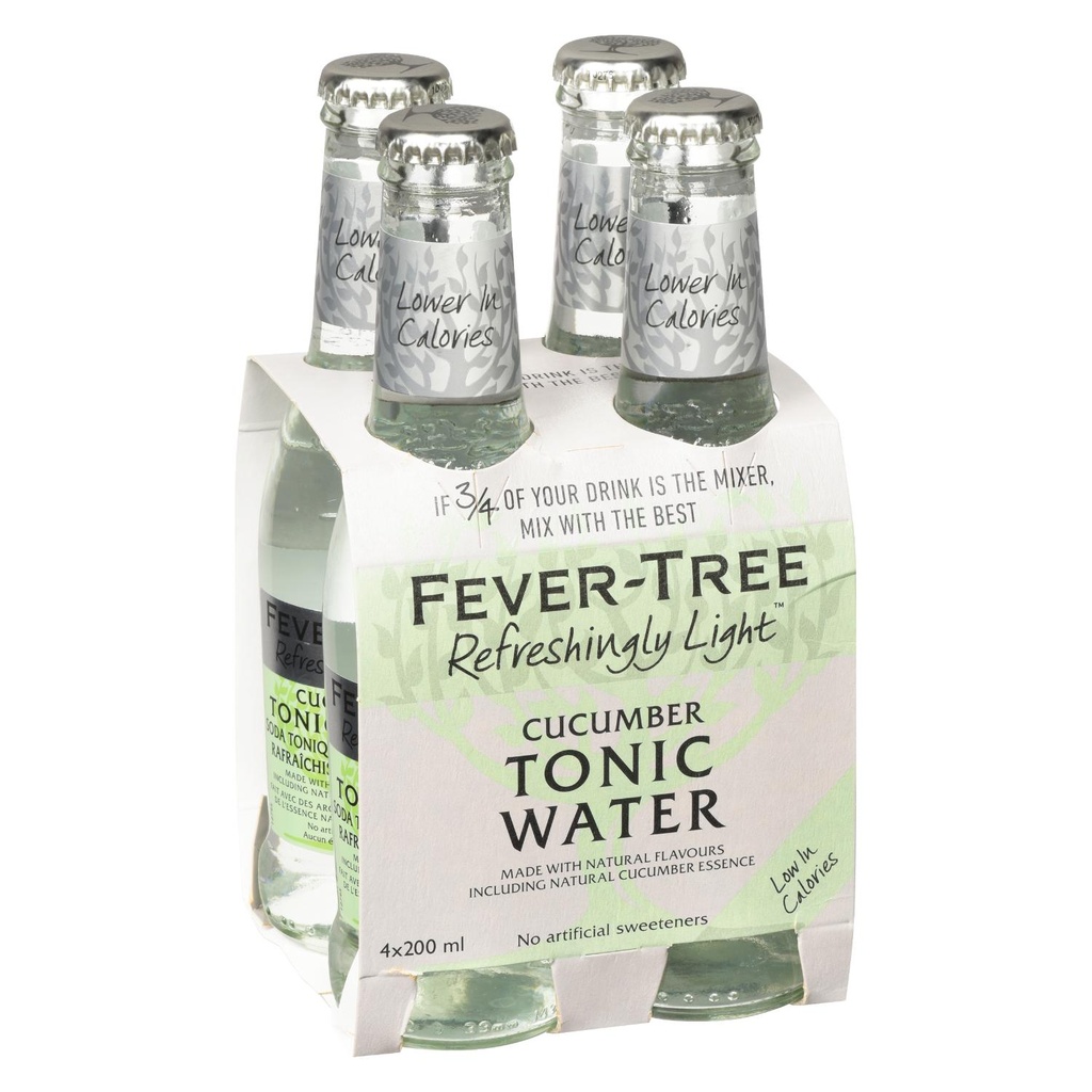 Eau tonique concombre 200 ml x4