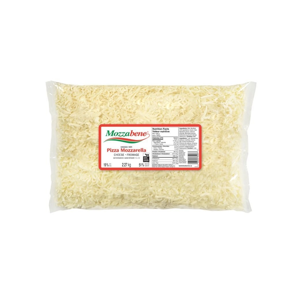 Mozzarella râpée 19% 2,27 kg