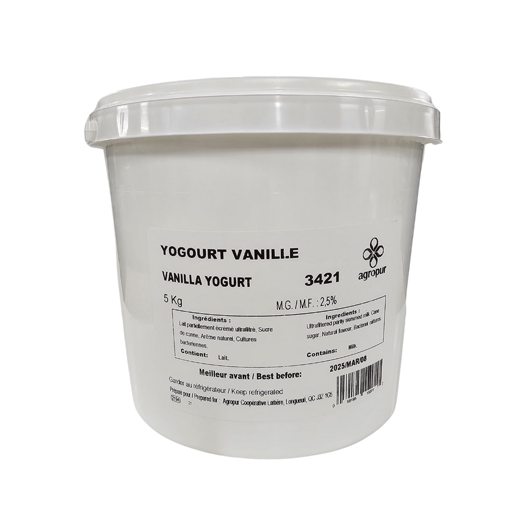 2.5% Vanilla Yogurt 5 kg