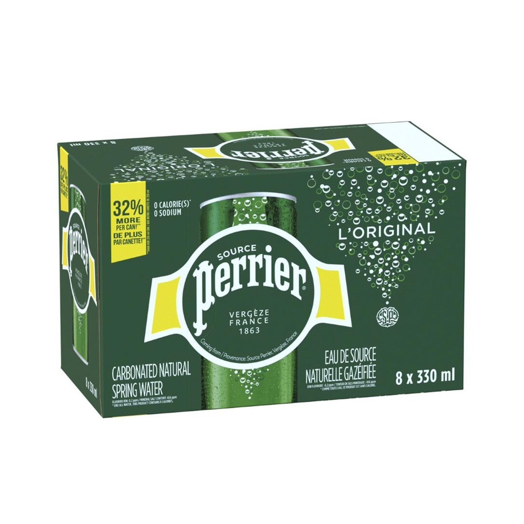 Carbonated Natural Spring Water 330 ml x8