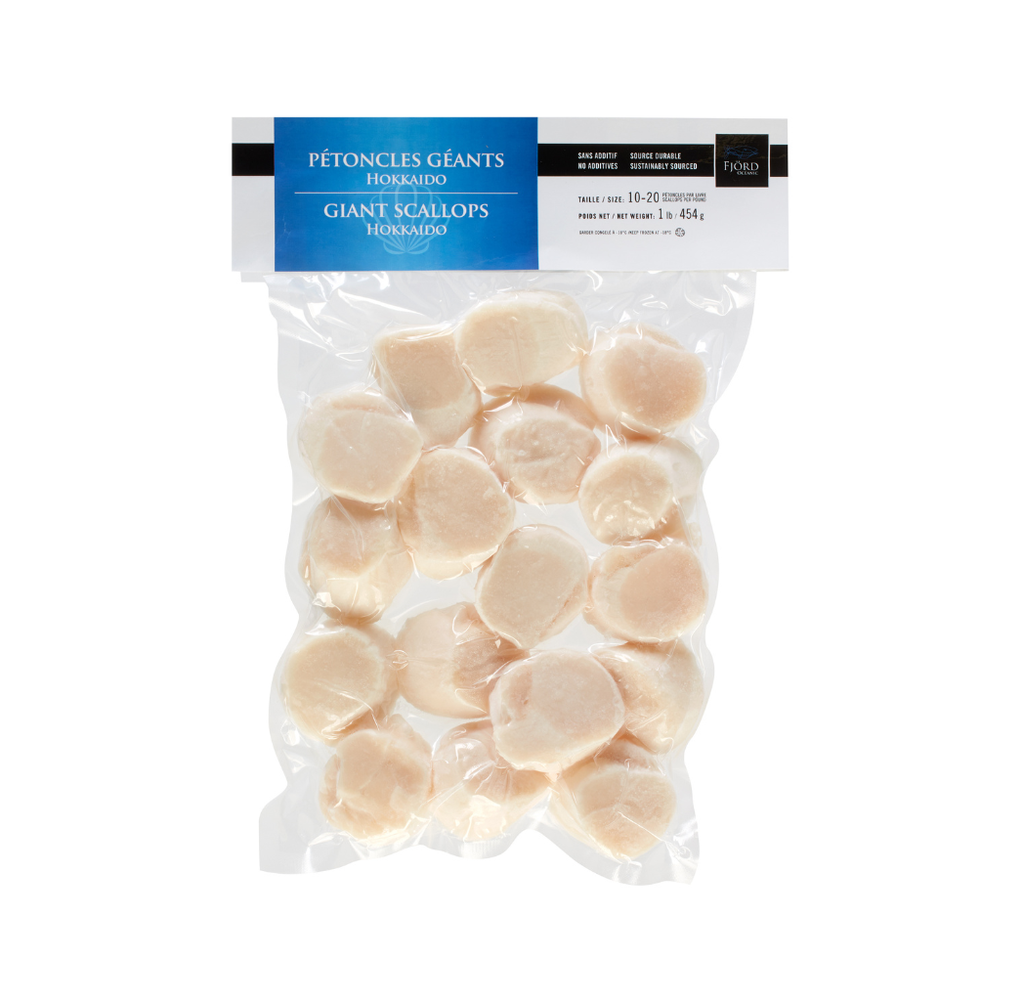 IQF 10-20 Giant Hokkaido Scallop 454 g