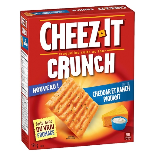 [MAY-01425] Zesty Ranch and Cheddar Cheez-It Crackers 200 g