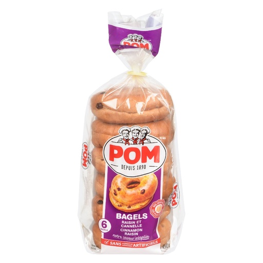 [MAY-01863] Cinammon Raisins Bagels x6