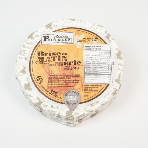 [MAY-04534] Brie double crème Brise du Matin meule 1,2 kg