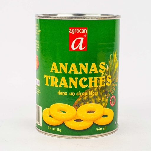 [MAY-16147] Ananas tranchés dans un sirop léger 540 ml