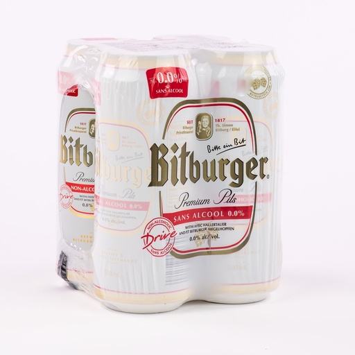 [MAY-30955] No alcohol Bitburger Beer 0% 500 ml x4