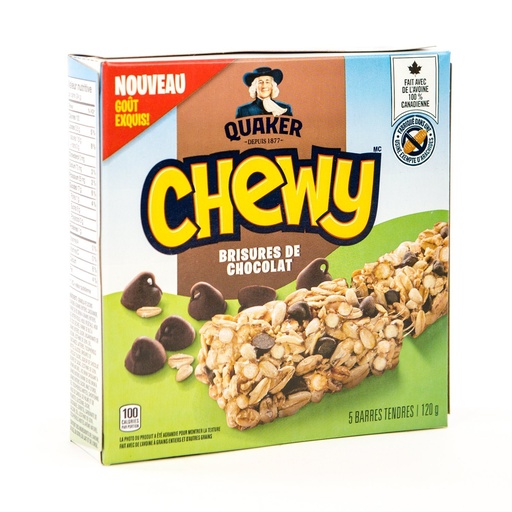 [MAY-35241] Chewy Chocolate Chip Bar 5 x 120 g