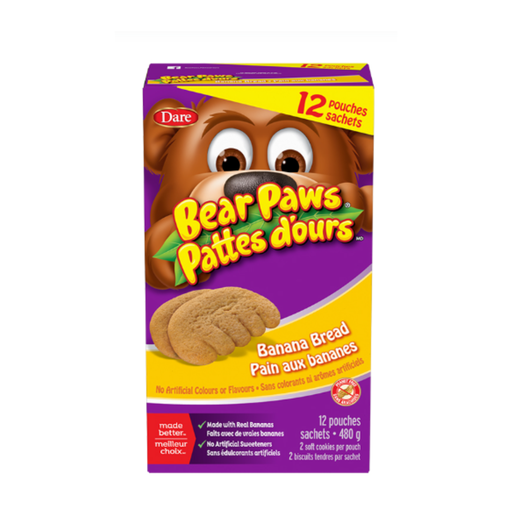 [MAY-67568] Biscuits pattes d'ours pain aux bananes 480 g