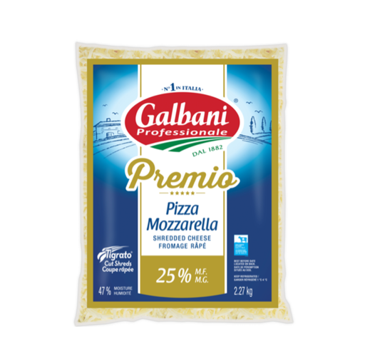 [MAY-68674] Grated 25% Galbani Premio Mozzarella 2,27 kg